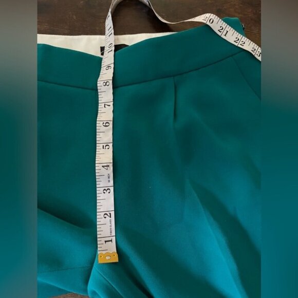 J.Crew Collection Women Green Casual ankle pleated front chino Pants NEW NWT 4 - Picture 11 of 13